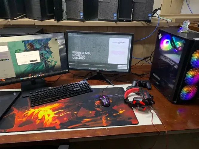 PC Gamer i7 9700 RX 580 8GB Completo Novo