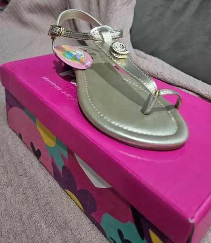 Sandália Infantil Pampili Iris Dourada