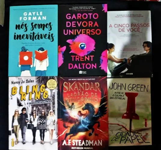 Livros - Nós somos inevitáveis/A cinco passos de você/cidades de papel/Skandar