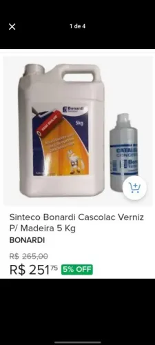 VENDO VERNIZ BONARDI NOVO