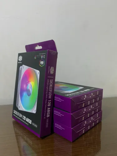 Kit 4 Fans Cooler Master SickleFlow Edge 120 ARGB Branco Lacrado