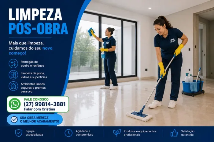 Limpeza de pós obra 
