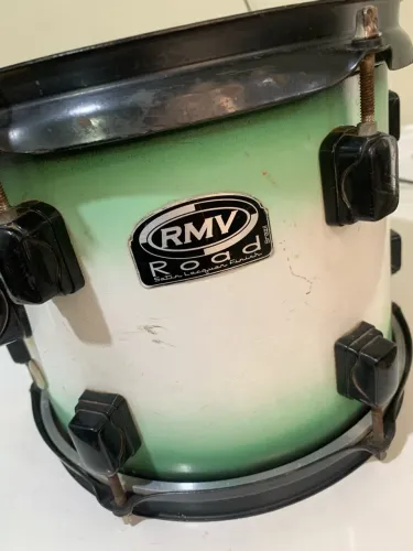 Tom de Bateria RMV Road 10" Verde Fade (Laqueado) - Excelente Estado!