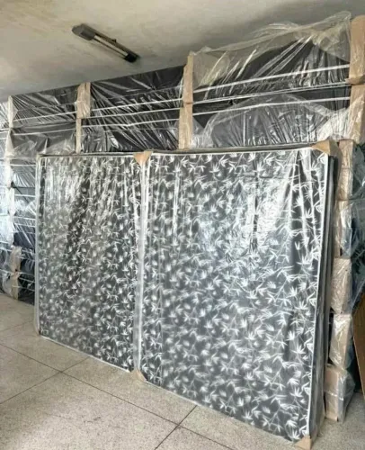 Cama box casal e solteiro conjugado D33 7cm de espuma