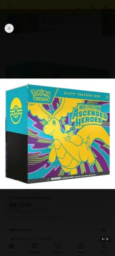 Cartas Pokémon (Elite trainer box) 