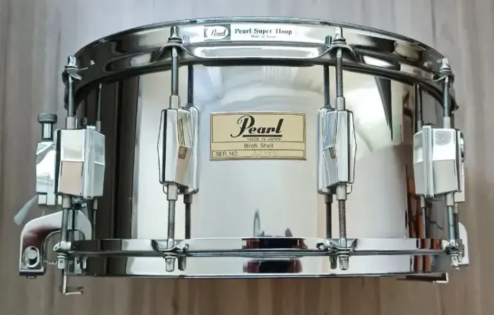 Caixa Pearl Birch Shell 14x6,5 Japan 80?s - Chrome Finish