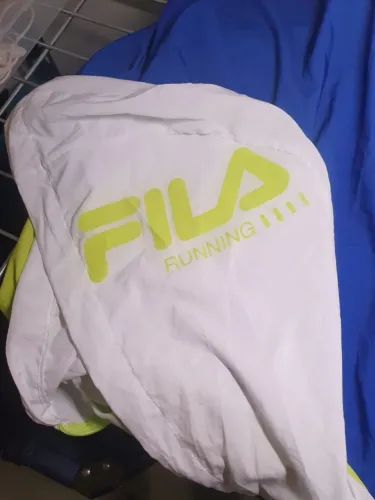 Jaqueta com Capuz Corta Vento Fila Run Gear - Masculino - EXELENTE ESTADO - EUA S