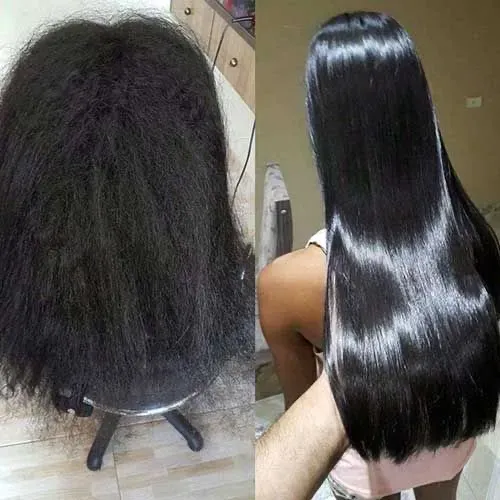 Cabelo liso em casa