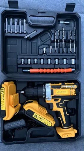 Furadeira/Parafusadeira 48V + Kit Completo
