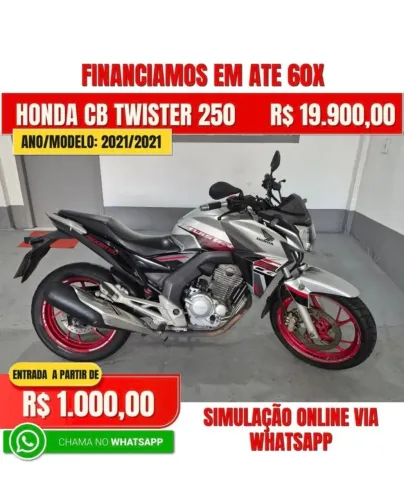 Financio em até 48x na multcar (Cb twister 250 2021)