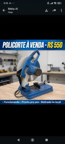 Policorte industrial pra cortar metal