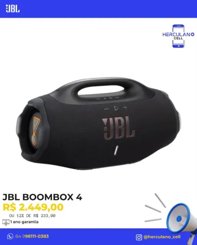 Vendo JBL bombox 4 preta