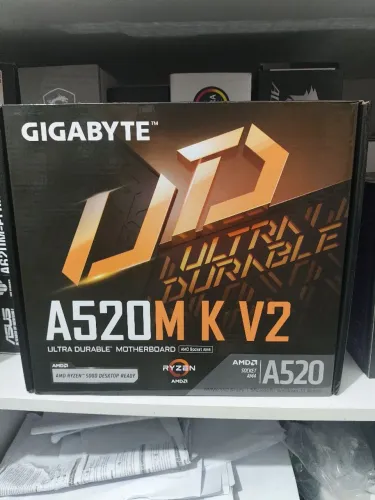 Placa mãe Gigabyte A520M K AM4 novo lacrado