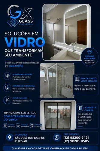 Vidraçaria em São José dos Campos | Box, Espelhos e Vidros Sob Medida