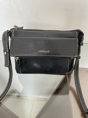 Bolsa Corello em Couro Preto