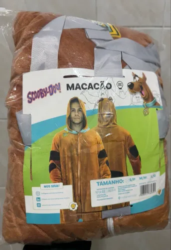 Pijama Macacão Kigurumi Pelúcia Scooby- Doo Original