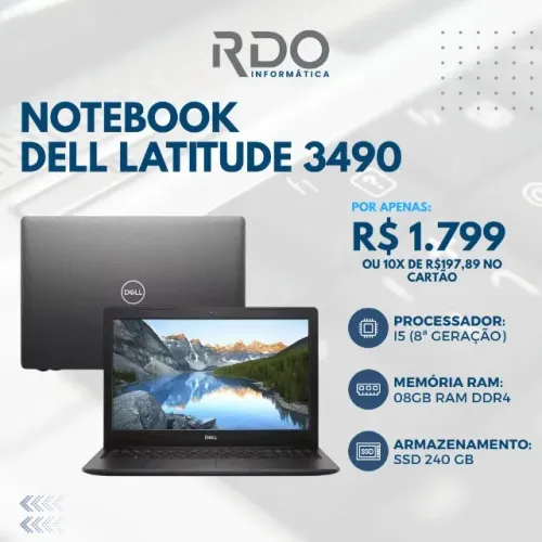 Notebook Dell Latitude 3490 Core i5 Recomendado para Sistema PDV