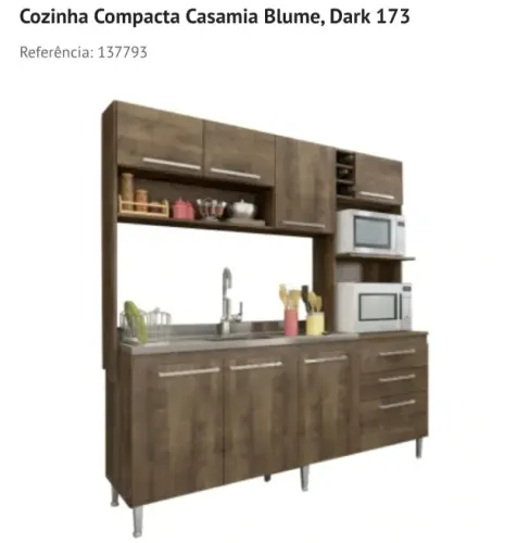 COZINHA COMPACTA COM CUBA-NOVA