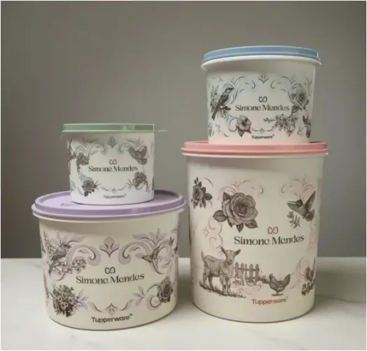 Kit Tupperware Simone Mendes Retorno Às Origens 4 Peças