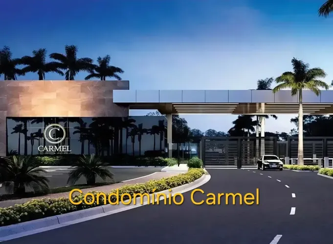 Transfiro no Condomínio Carmel, Lote com 495m2, plano e Desmatado