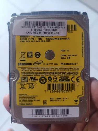 HD 320 Gb SATA 2,5'' Samsung 