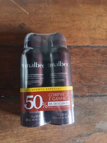 Kit Malbec Anti-transpirante Aerossol Jato Seco