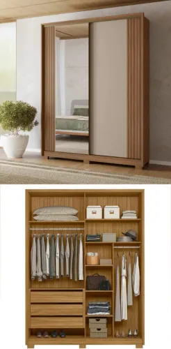 Guarda Roupa 2 portas de correr, 1,75cm