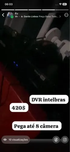 DVR Intelbras multiHD 8 etradas câmeras