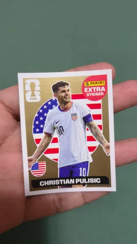 Figurinha Legend Christian Pulisic ouro original. Em perfeito estado.