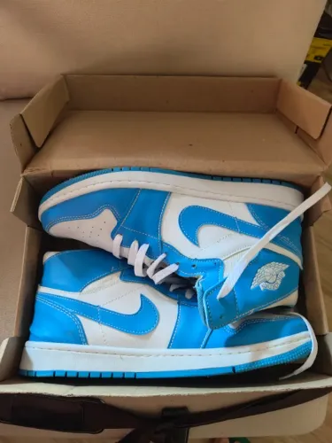 Bota Air Jordan 1 Retro 43 BrancoAzul