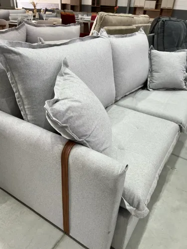 Sofá Cama Slim Linho Cinza NOVO ULTIMA PEÇA