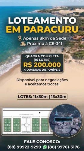 Lotes no Paracuru - Terreno no Paracuru