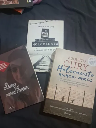 Kit 3 Livros Segunda Guerra e Holocausto (Anne Frank, Nanette Blitz, Augusto Cury)