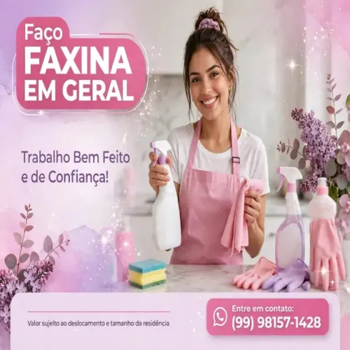 Faxina em geral de residencial escritório