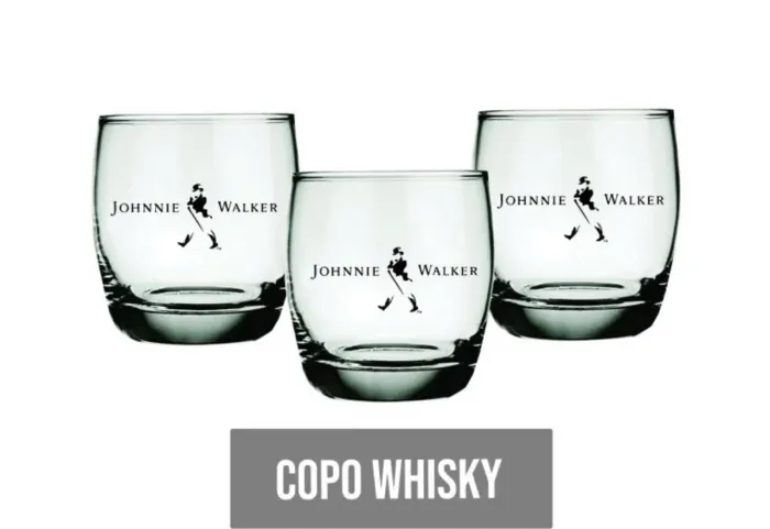 Kit Conjunto com 6 Copos para whisky Johnnie Walker 