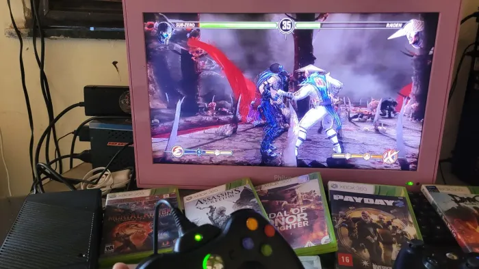 Xbox 360 completo destravado cuida pra vende tá show