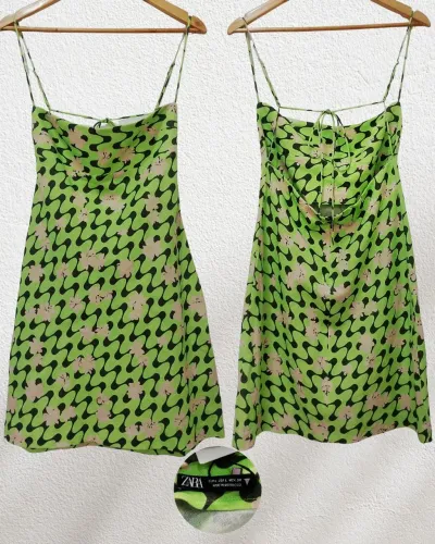 Vestido curto da ZARA novo G linho