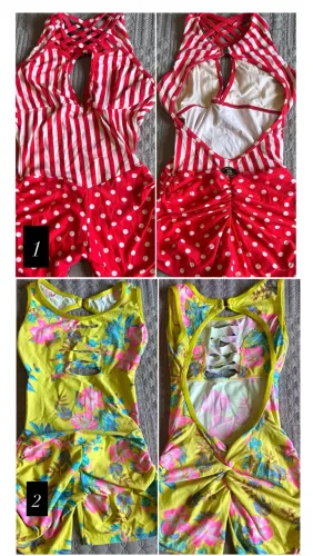 Roupas de academia Macacão curto