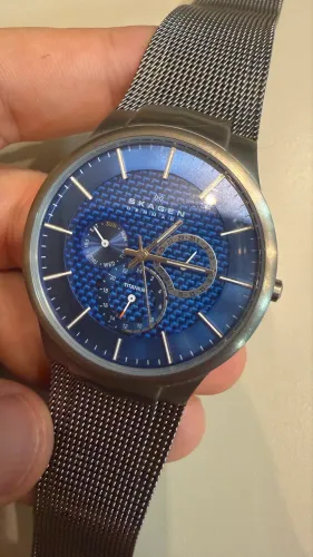 Skagen Titanium Blue dinamarquês