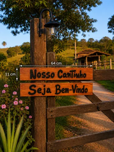 Plaquinhas para Sítio 