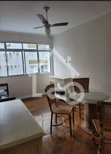 Apartamento para locação no Gonzaga, Santos-SP: 1 quarto, 1 sala, 69,00m² de área - Imperd