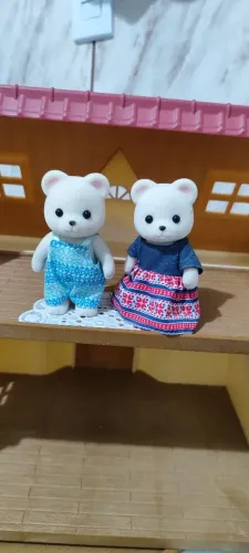 Casal urso polar sylvanian families