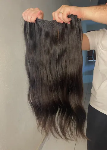 Mega Hair Brasileiro Premium - Fita Adesiva - 196g - Castanho Médio