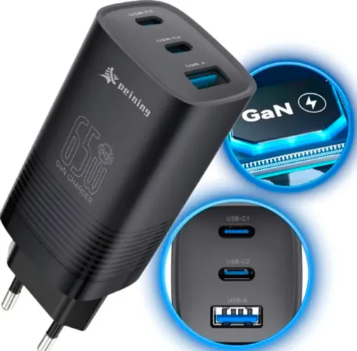 Carregador turbo GaN 65watts