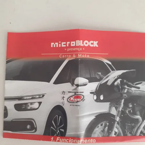 Anti furto de presença. Para carro e moto. Novo. Instalado.