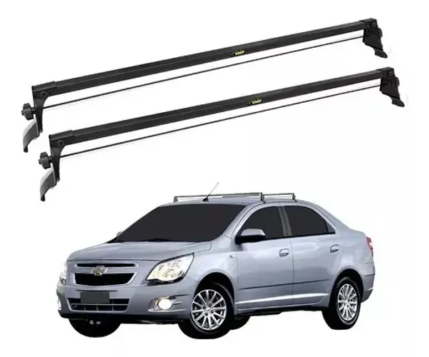 Rack Teto Chevrolet Cobalt 2011 à 2019 - Preto Material Aço - VP 909