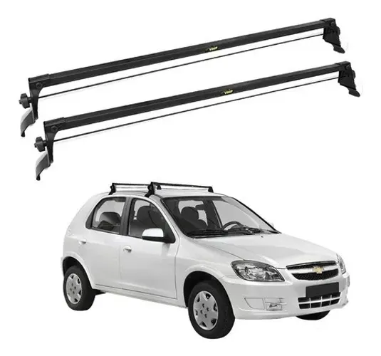 Rack Teto Chevrolet Celta 4PT - Preto Material Aço - VP 940