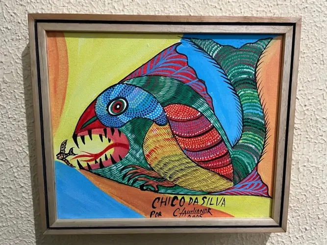 Quadro de Peixes; 25 x 30; Artista; Claudionor;