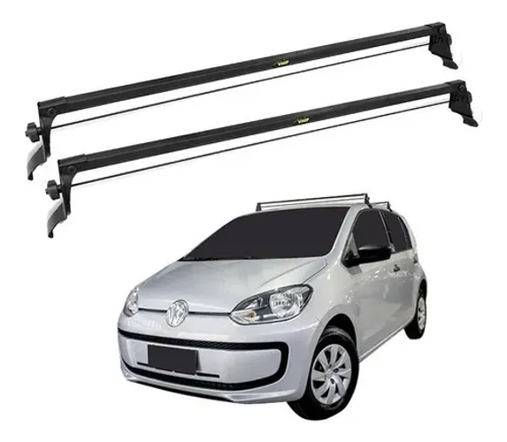 Rack Teto Volkswagen Up 4 Portas - Preto Material Aço - VP 973