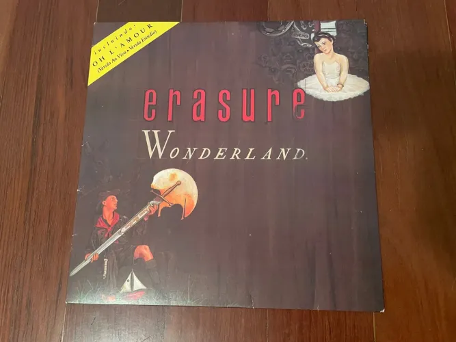 Capa do vinil Erasure - Wonderland (apenas capa e encarte)